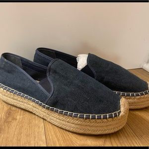 Brand new Guess denim Espadrilles size 11